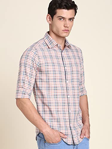Image of Dennis Lingo Men's Orange Casual Shirt