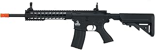 Lancer Tactical Full Metal Gear with 10 keymod Rail Interface System Polymer Body lt-19 (Black)(Airsoft Gun) - coolthings.us