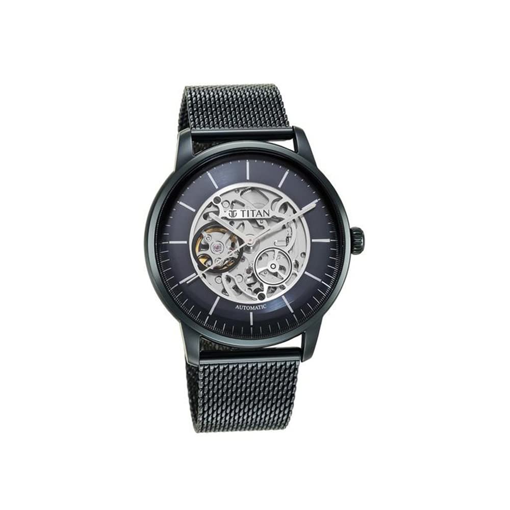 Titan Mechanical Analog Blue Dial Automatic Watch for Men with Stainless Steel Strap-NS90110QM01 (B09ZHX377W) Amazon Price History, Amazon Price Tracker