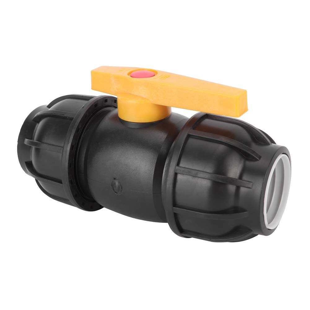 Connettore rapido Valvola a sfera in plastica PE con diametro di 50 mm, raccordo per tubo dell'acqua, raccordo per tubo flessibile della valvola a sfera