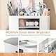miaomiao Schreibtisch Organizer, Desk Organizer mit 5 Fächer 2 Schubladen, Multifunktionaler Schreibtischorganizer Stifte Organizer für Büro Zuhause Schule (Weiß)