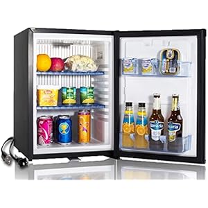 SMETA Update 12 Volt RV Refrigerator Mini Fridge with Lock Truck Refrigerator Freightliner Cascadia Drivers DC 12V|110V Compact Small Fridge Upright Deep Freezers Camper Wheeler 36 qt 1.2 cuft