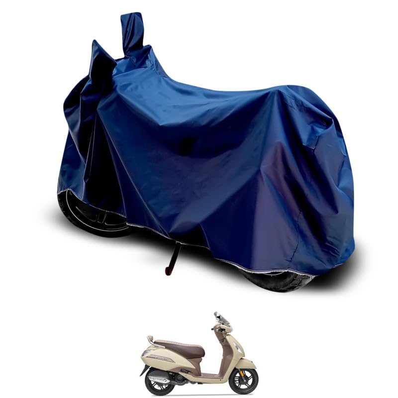 Image of SHAH BROTHERS Water Resistant Bike Cover Compatible for TVS Jupiter Classic Motorcycle /Bike Body Cover - Navy