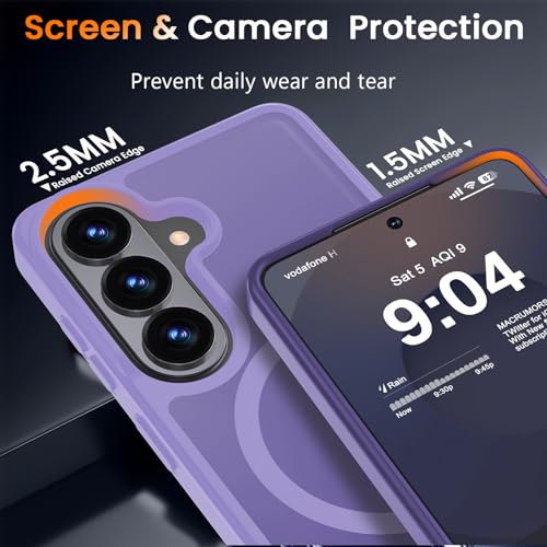 Image of WRJ Magnetic Case for Samsung Galaxy A17 /A16 /A26 6.7-Inch,Matte Taro Purple