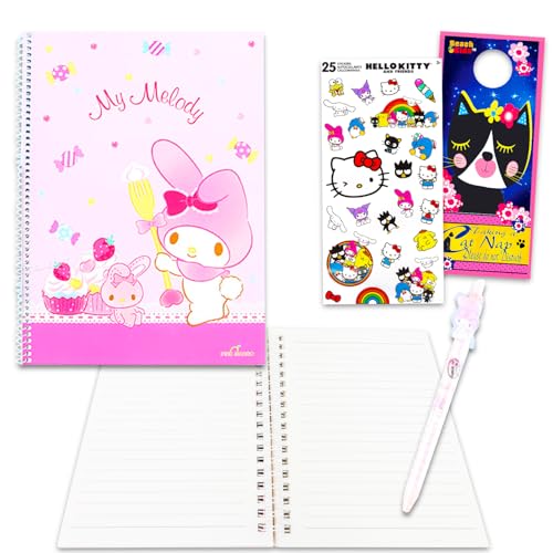 Kit papeterie My Melody contre l'ennui des enfants avec crayons et bloc-notes