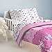 dream FACTORY Magical Princess 4 Piece Bedding Set, Toddler, Pink,2A74630JMU