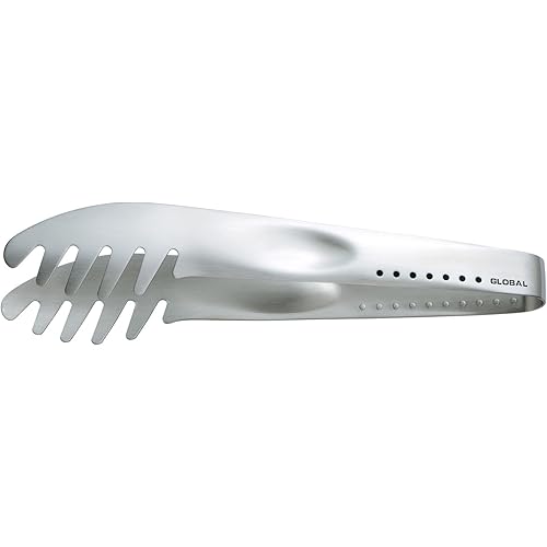 Global 9 inch Pasta Tongs, Stainless Steel, GS-67