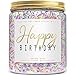 Happy Birthday Candle - Birthday Sprinkle Candle Gift Birthday Gifts for Women - 7oz Vanilla Cream Scented Candle Happy Birthday Gifts for Her, Best Gifts for Girl, Friends, Men