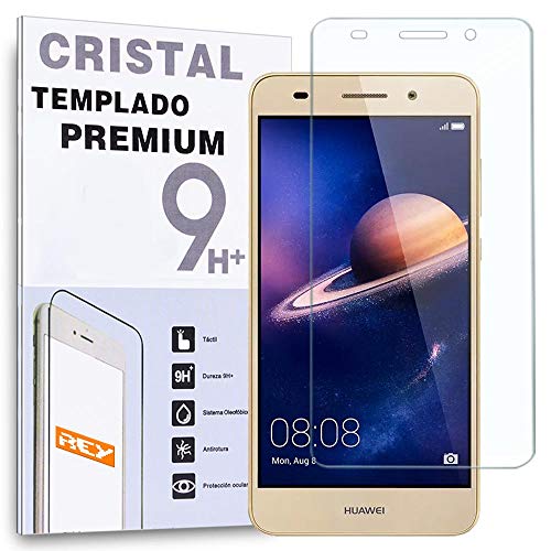 REY Protector de Pantalla para Huawei Y6 II 2016, Cristal Vidrio Templado Premium