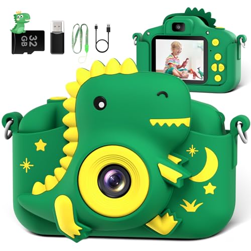 Kids Camera, Dinosaur Toddler Digital Camera for Ages...
