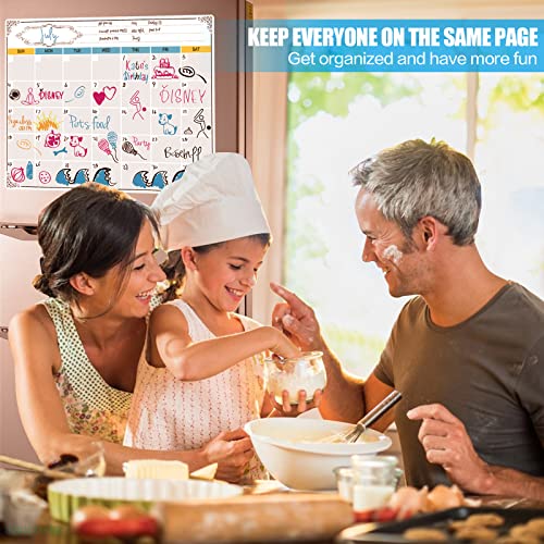 Dry Erase Calendar, Fridge Magnetic Calendar, White Board Planner For Refrigerator, Monthly & Weekly Set By Jancosta (Mpb11) #TOP2