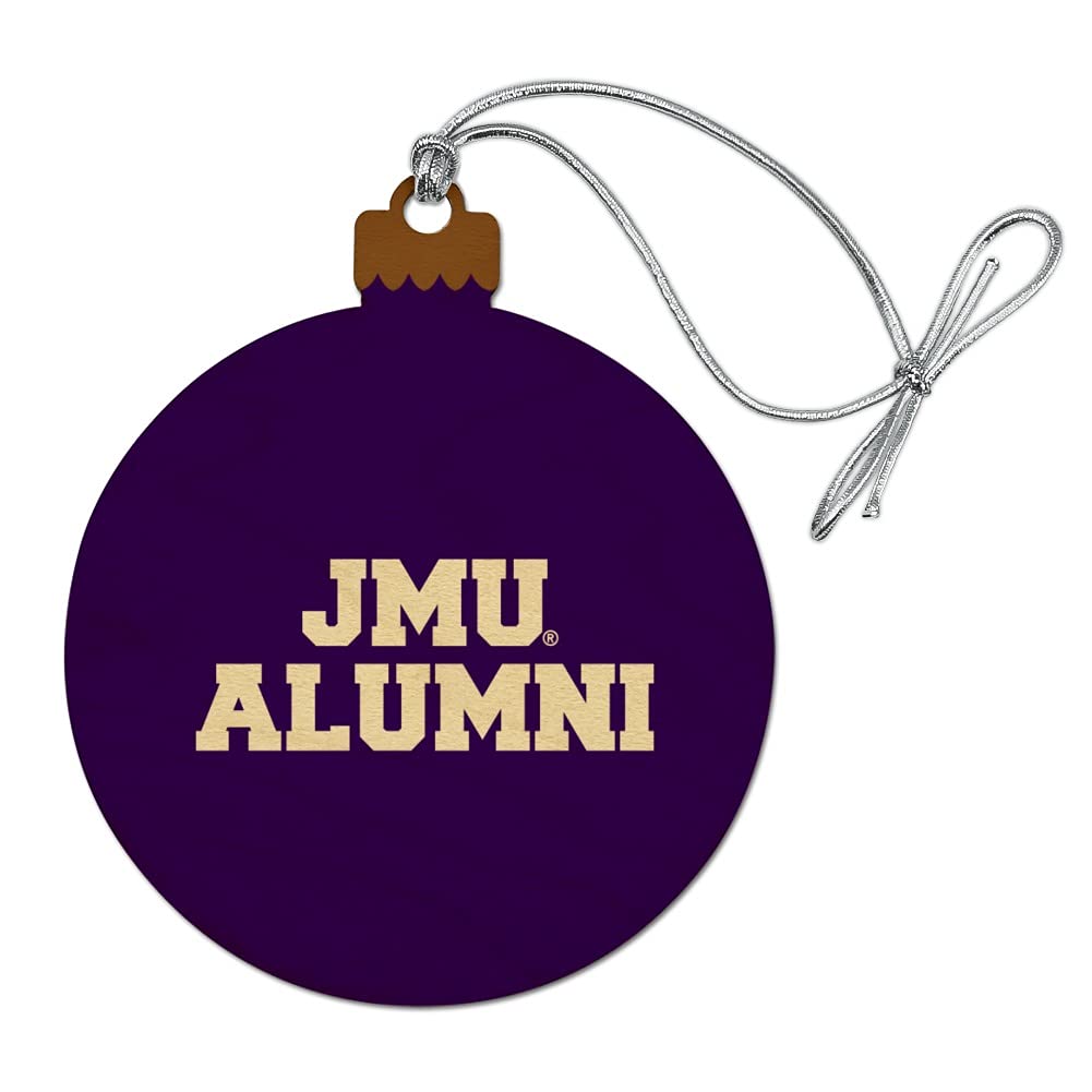 GRAPHICS & MORE James Madison University Alumni Wood Christmas Tree Holiday Ornament