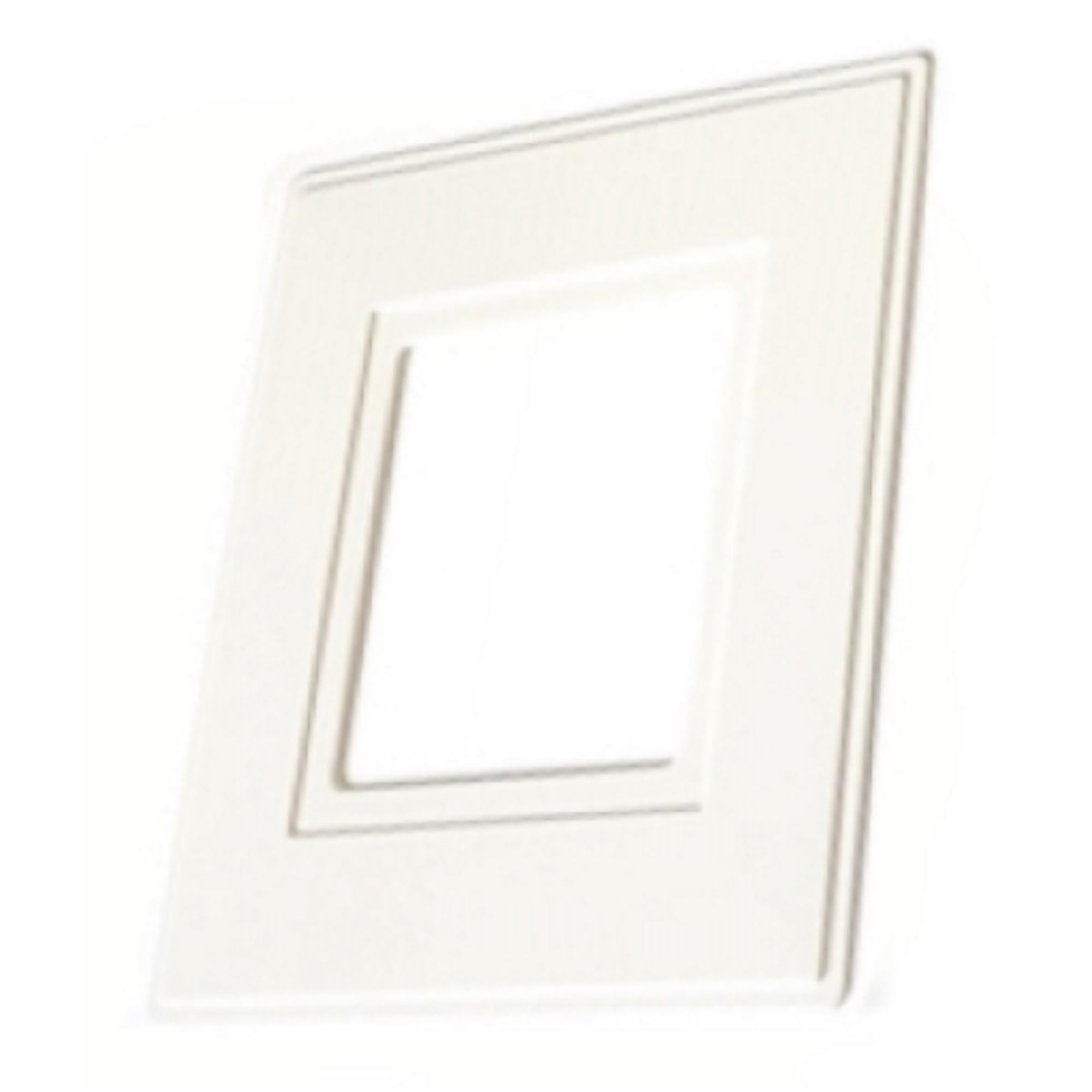 4 x White Single Light Switch Socket Finger Plates Surround Wall Protector Cover