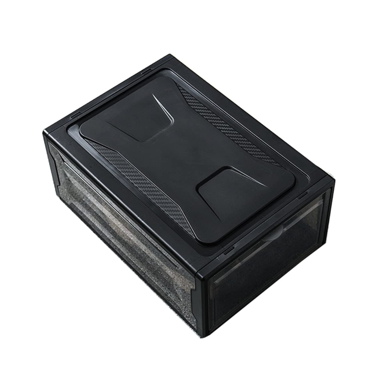 Happyyami 1Pc Transparent Storage Shoes Box Practical Sneaker Holder Stackable Display Case for Home Organization Space Saving Shoe Container