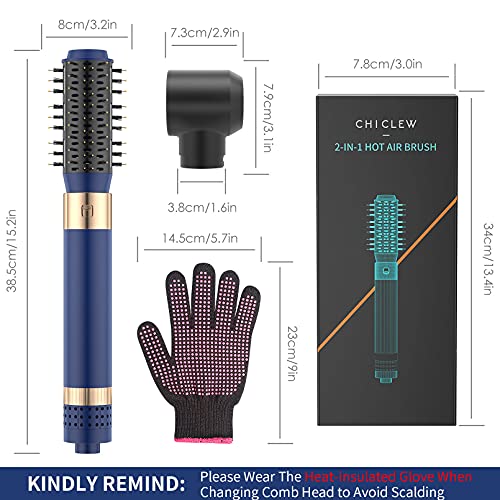 CHICLEW Spazzola soffiante ad aria calda, spazzola...