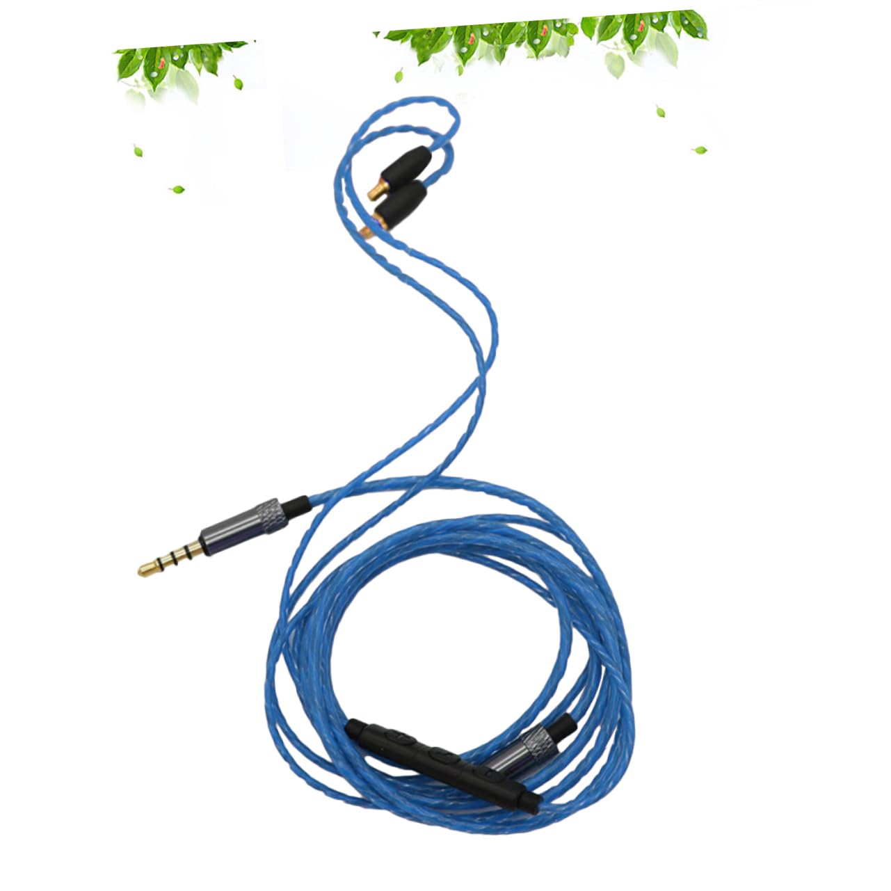 Angoily 3pièces Câble De Pour Écouteurs Avec Microphone Et Connectivité Améliorée Compatible Avec Bleu