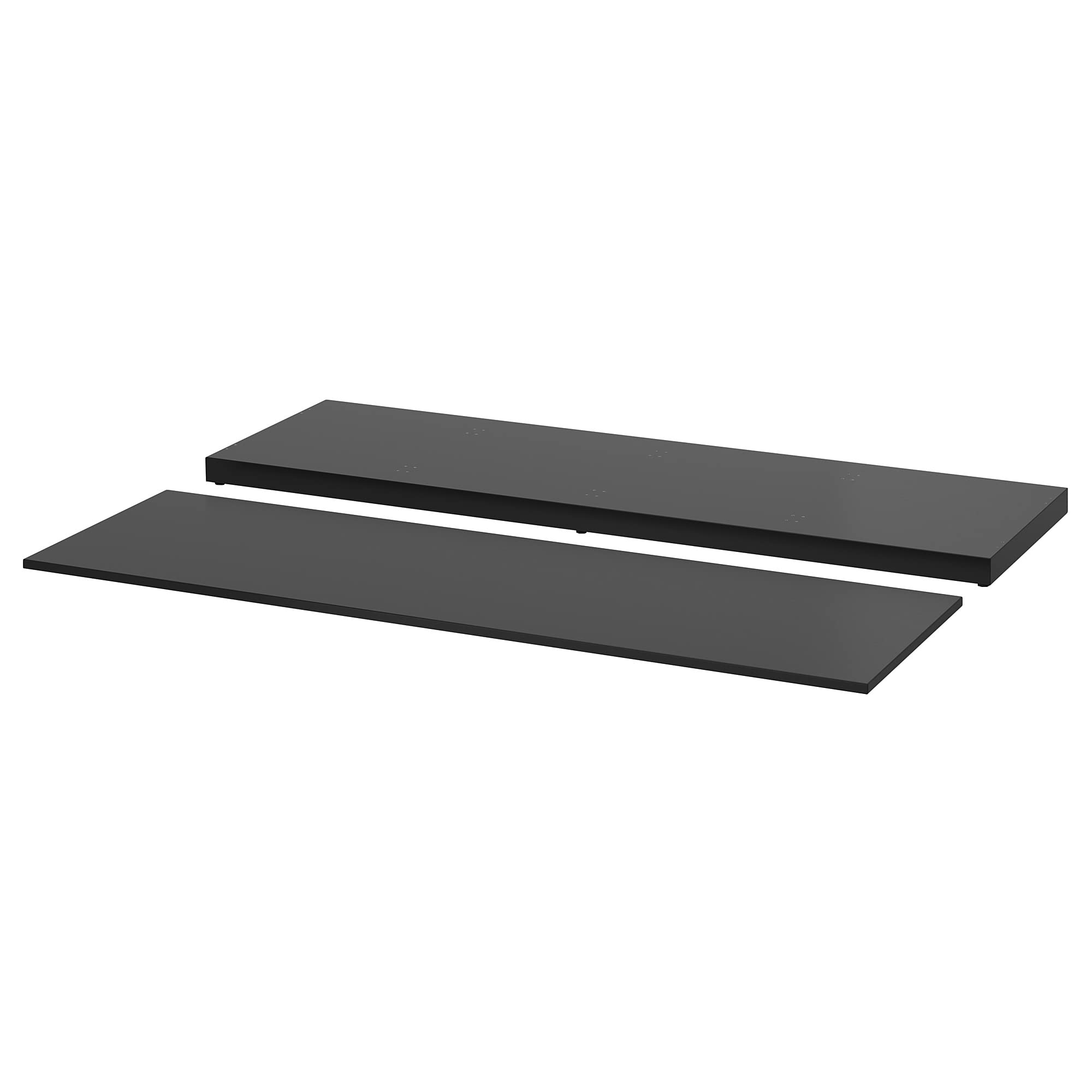 Plateau et socle NORDLI anthracite 160x47 cm pour meuble modulable