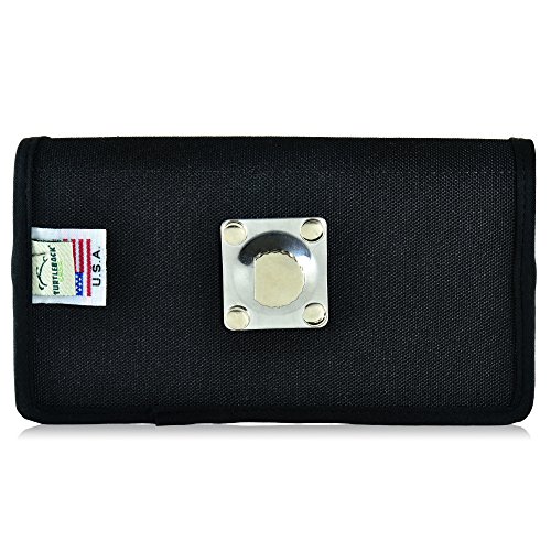 Turtleback Belt Clip Case Compatible With Motorola Droid Turbo 2 Black Holster Nylon Pouch With Heavy Duty Rotating Belt Clip Horizontal Made In Usa #TOP2