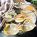 Ceramic Ramen Bowl Set of 2, 40oz Japanese Noodle Bowls with Spoons & Chopsticks Porcelain Large Soup Bowl for Pho, Udon, Retro Style Tableware Microwave & Dishwasher Safe, Fish