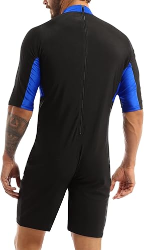 Miniatura 4 de Traje de baño deportivo de una pieza de manga corta para hombre