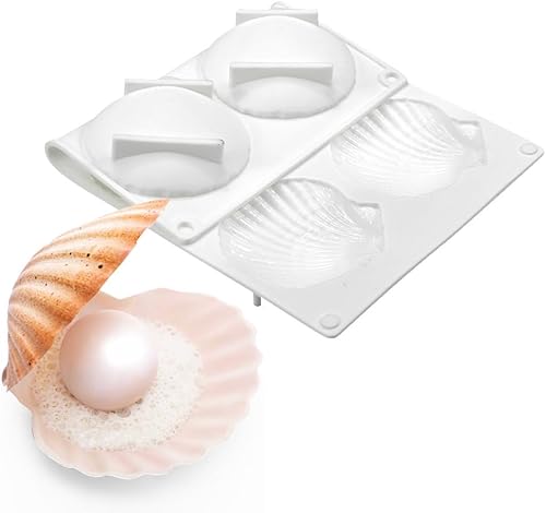 Miniatura 4 de Molde para pastel en forma de concha de silicona para hornear galletas, molde para hornear bricolaje, molde para hornear, accesorios de cocina