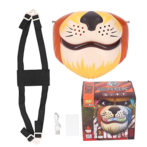 Protetor facial infantil cosplay LED para cosplay para crianças em formato de desenho animado recarr