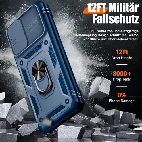 Coque Samsung Galaxy A56 5G anti-chute protège objectif bleu