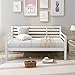 Harper & Bright Designs Wooden Full Size Daybed with Clean Lines Bed Frame, White