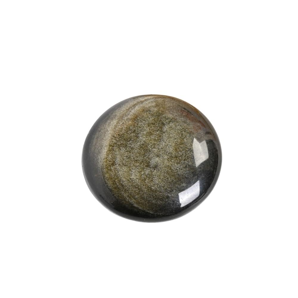 HUFFA Natural Volcanic Agate Amethyst Gold Obsidian Disc Home Ornament