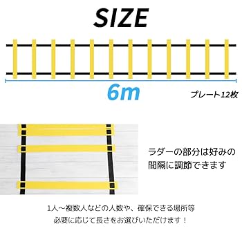 サッカー　トレーニング道具一式【値下交渉可】 FIELD FORCE 野球 練習 トレーニングラダー 6m マニュアル付き