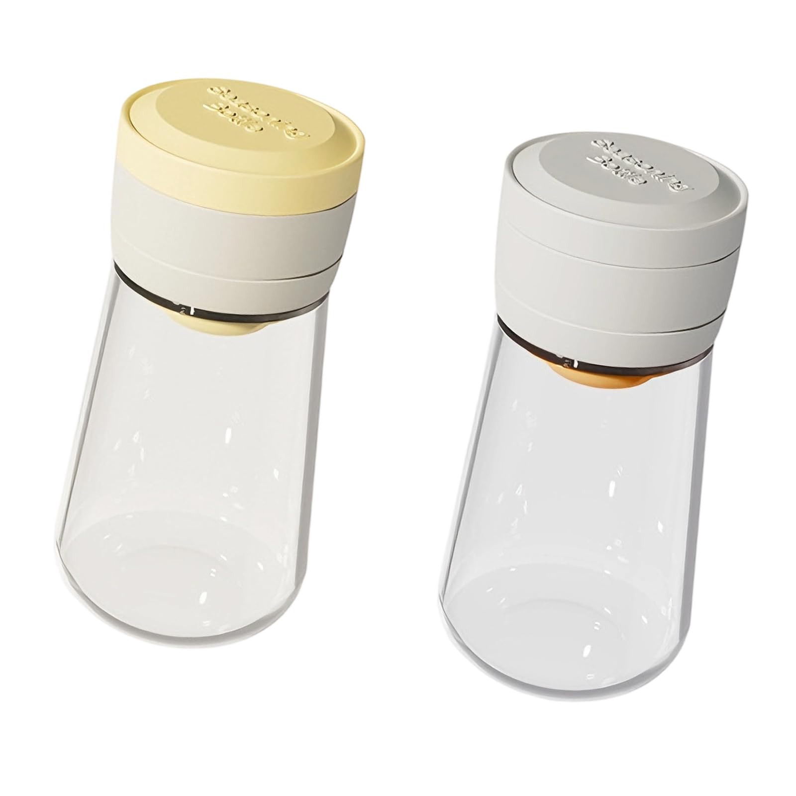 DSLKGWE 220ml Glass Condiment Dispenser Measurement Hygienic Design Measuring Salts Shaker