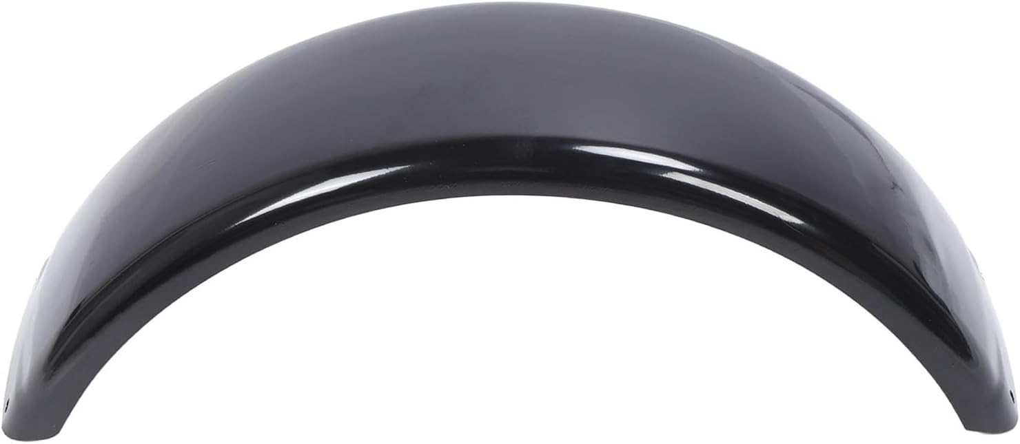 Asixxsix Heavy Duty Metal Trailer Fenders, Single Axle Mudguard for 14in 15in Wheels, Steel Round Trailer Fenders Wheels with Impact Scratch Proof for Trailer RV Yacht ATV