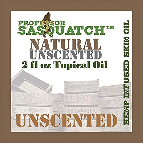 Professor Sasquatch Hemp Topical Skin Oil 2oz Unscented