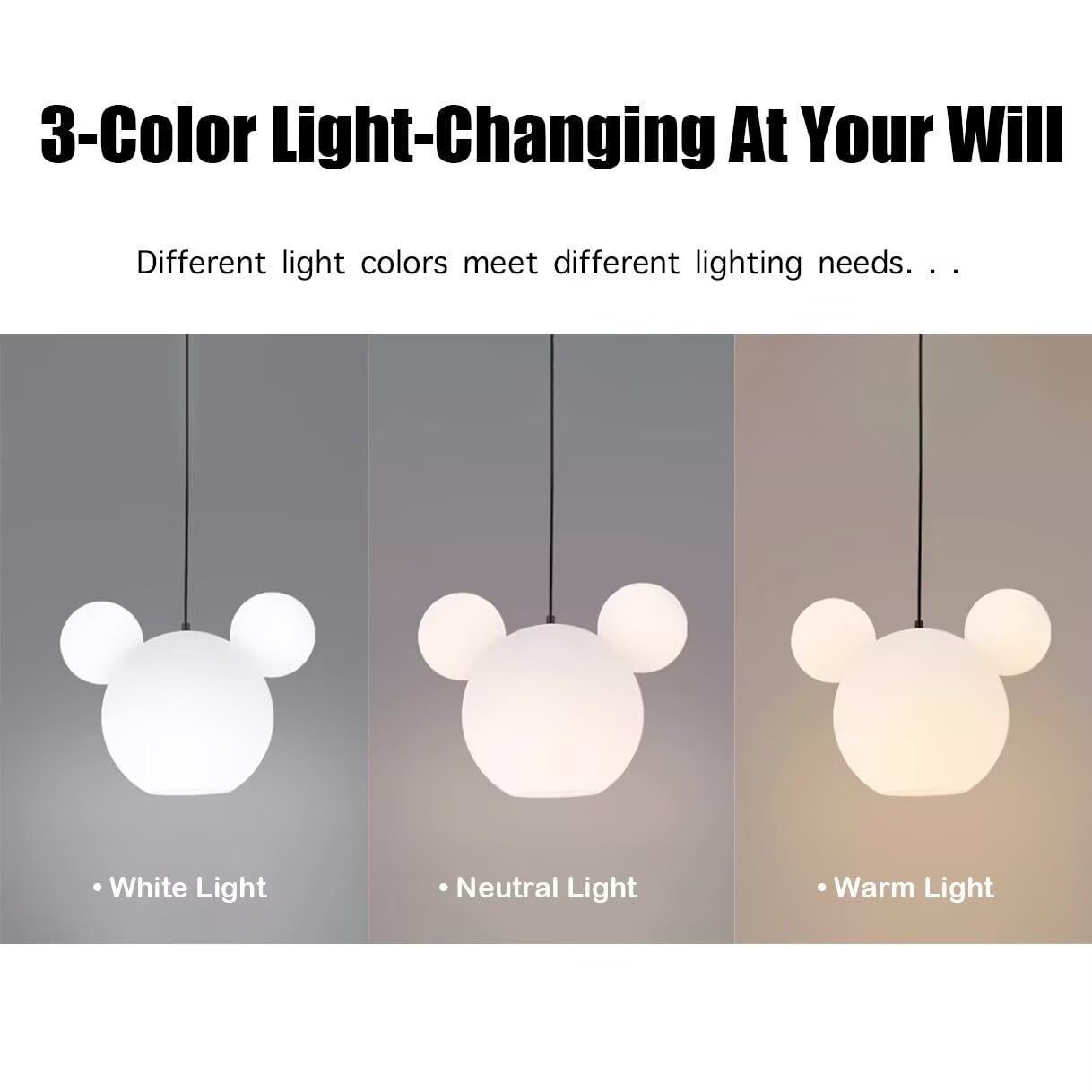 Lindo Oso PE Lámpara Colgante Lámpara De Dibujos Animados Blanca Lámpara De Techo Creativa para Habitación Infantil Luz Cálida para Dormitorio Habitación para Niños Y Niñas