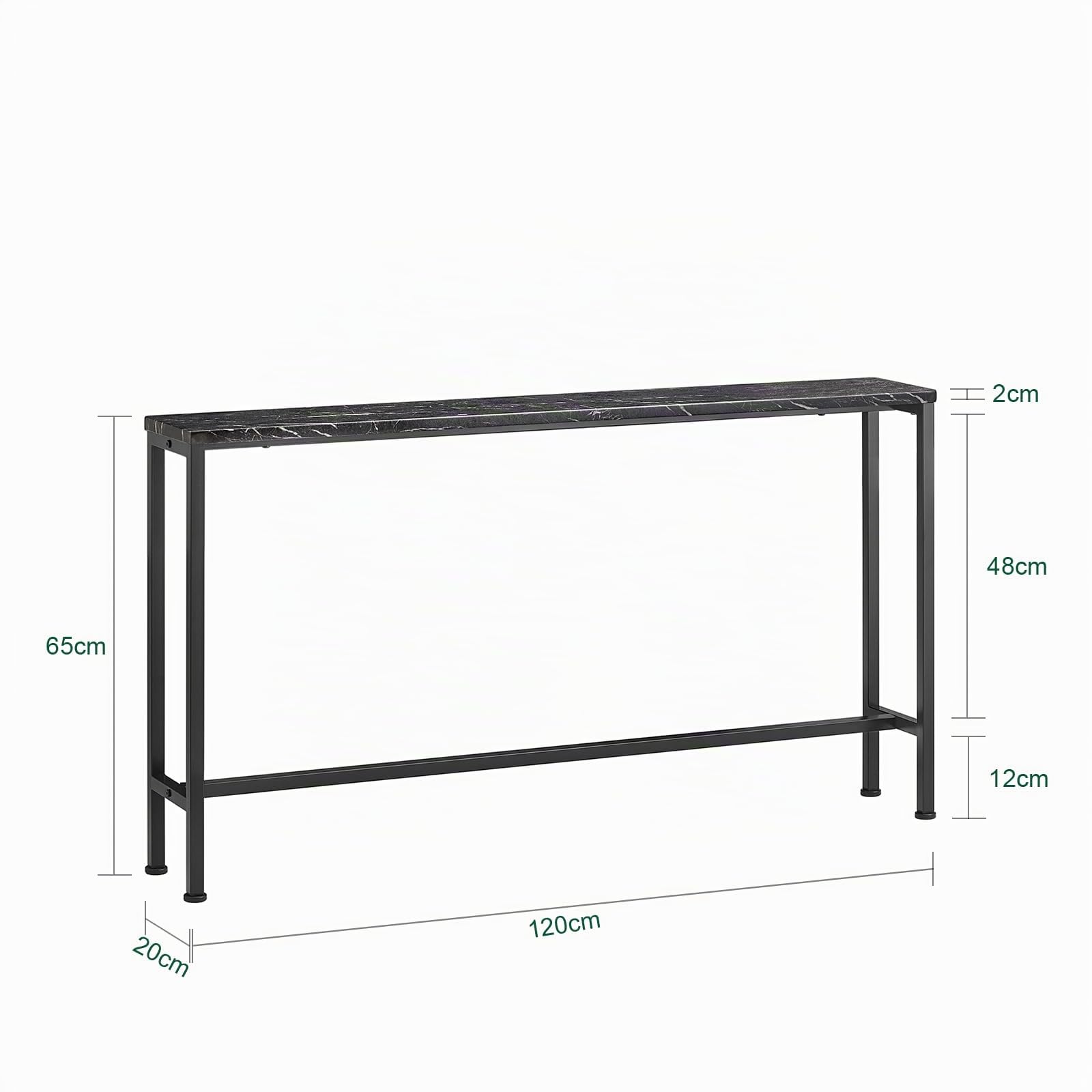 SoBuy Tavolo consolle salvaspazio 120x20x65cm per ingresso