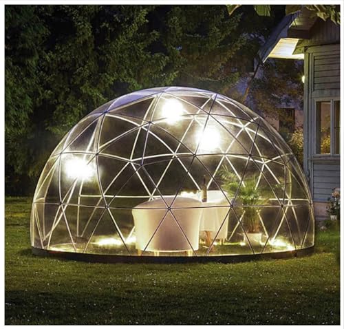 GAYAYAS Tente dôme de Jardin à Bulles, Tente Igloo à Bulles Gonflable extérieure, avec Housse en TPU Transparent et Sacs de Sable, pour terrasse et lieux à Manger,3.6M