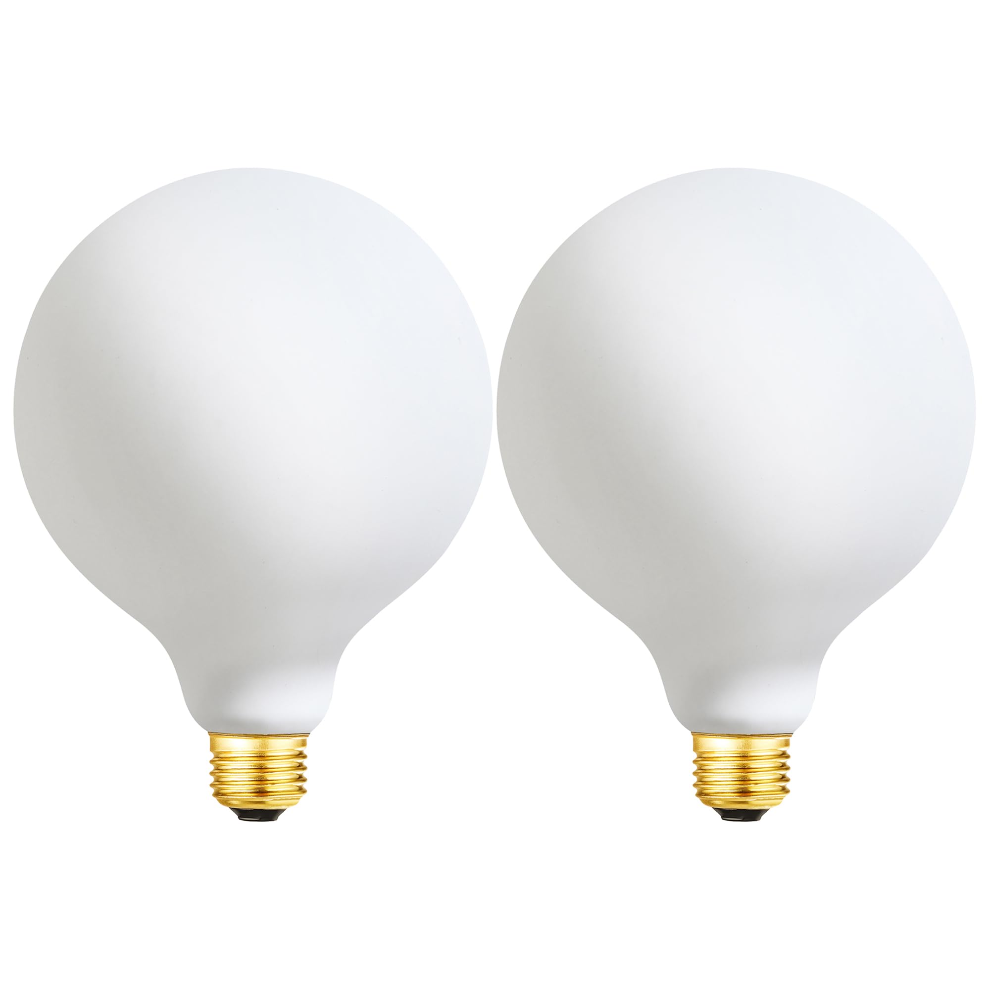 Leools G40/G125 Dimmable LED Bulb – 6W 600LM Warm White 2700K, High CRI95, E26 Base, 2-Pack