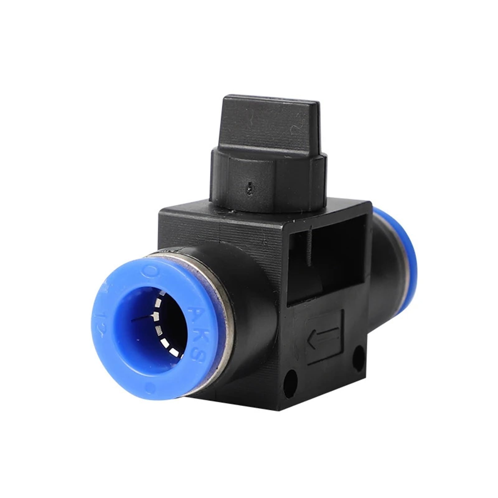 Raccordo pneumatico a 2 vie per tubo flessibile in plastica, 4 mm, 6 mm, 8 mm, 10 mm, 12 mm, 1 pezzo (10 mm)