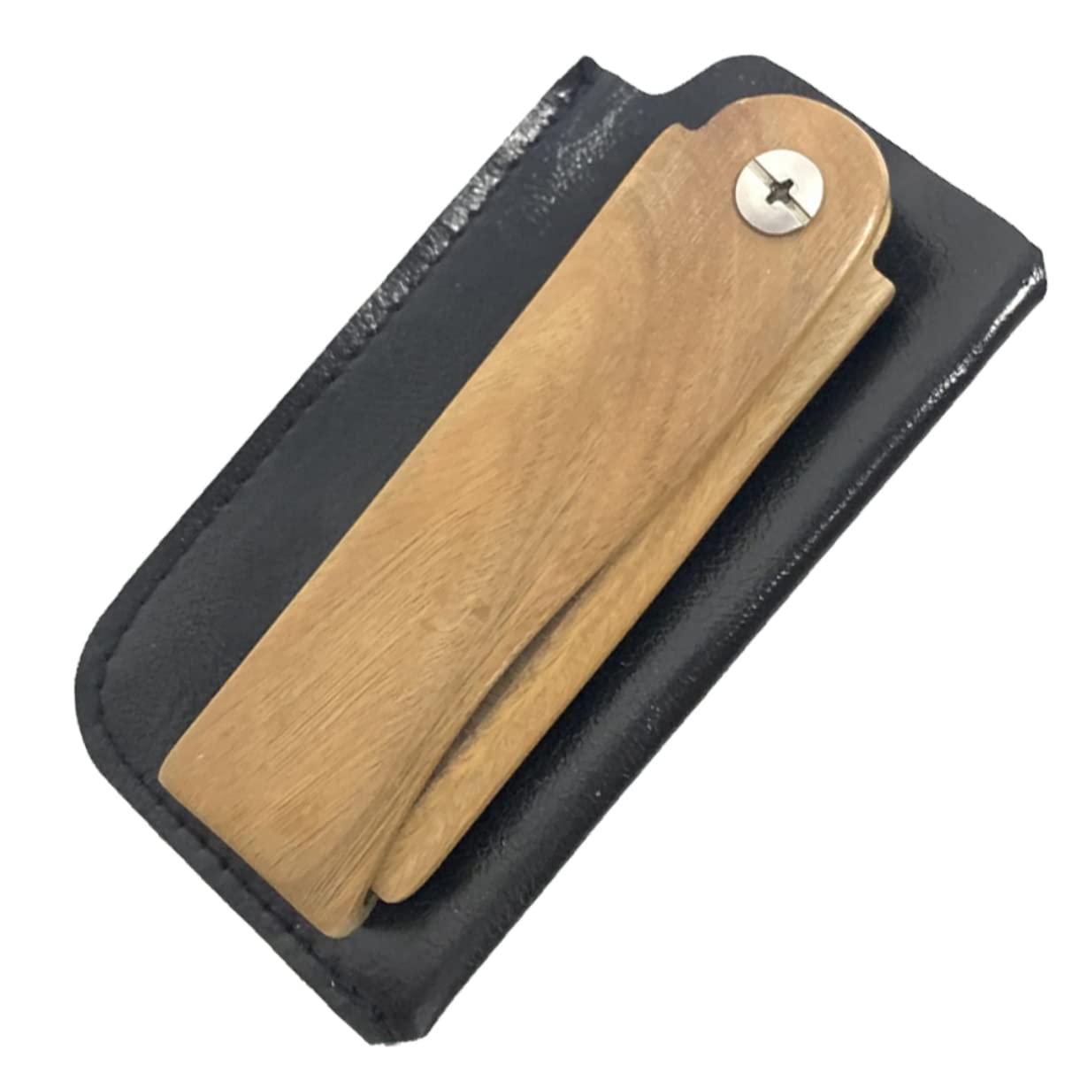 minkissy 4ensembles Peigne Bois De Santal Pliant Avec Étui Peigne De Voyage Pratique Pour Barbe Et Cheveux Accessoire Élégant Pour Hommes