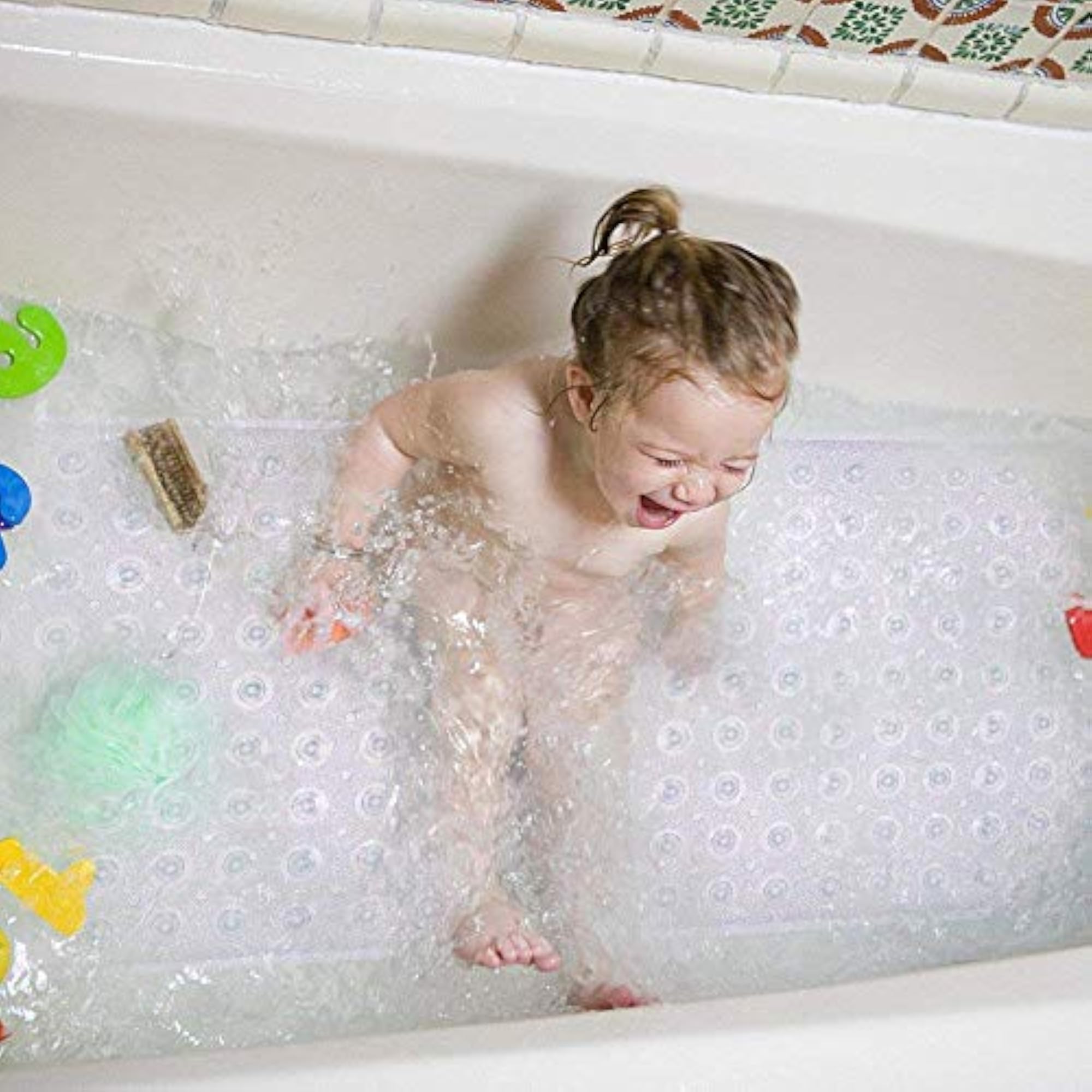 Eco-Friendly Anti-Bacterial PVC Bath Mat, 100x40 cm