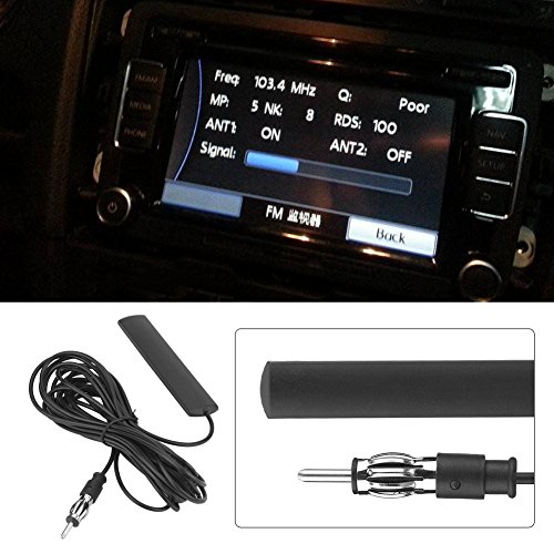 Auto Scheibenantenne Universal - FM Antenne Mit 3m Kabel Für Autoradio