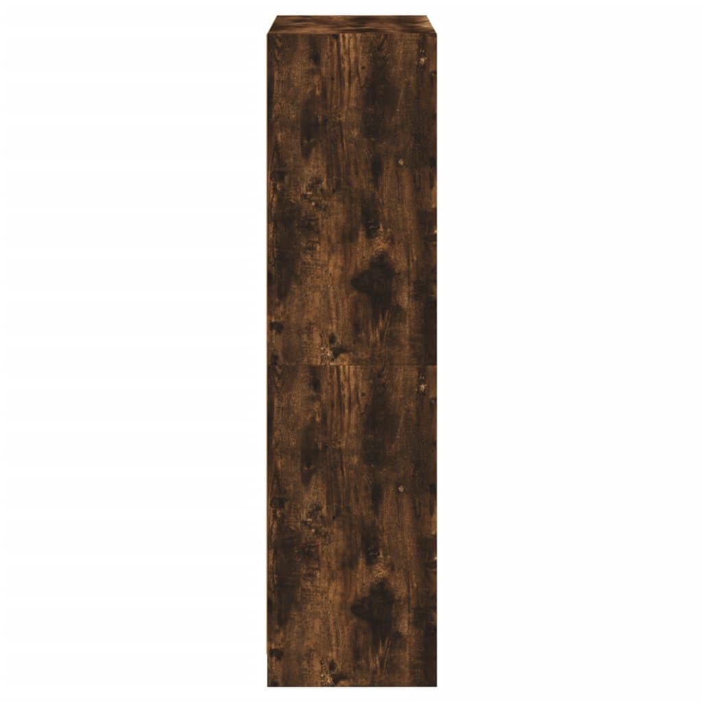 Mobile alto con ante in legno di rovere affumicato, 68 x 37 x 142