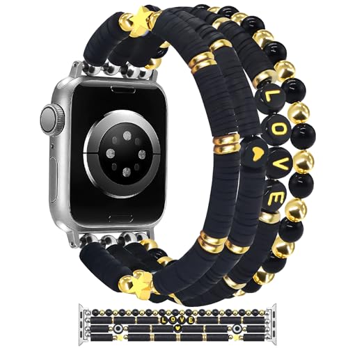 Bracelet à perles iWatch pour femmes chic en soirée comme au bureau