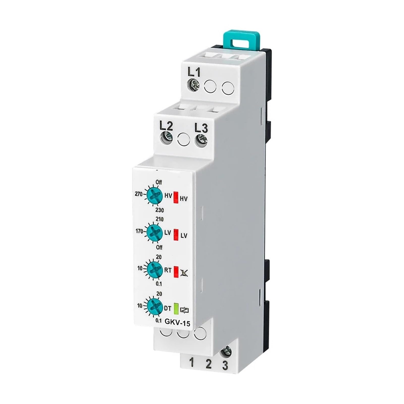 Relais de séquence de phases triphasé GKV-15F corrige les défauts 220VAC - 3