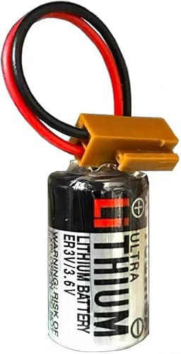 Miniatura 7 de XIAOXX ER3V 3.6V 1000mAh JZSP-BA01 Batería de litio recargable PLC con enchufe marrón para Toshiba ER3V 3.6V 1000mAh batería con conector marrón