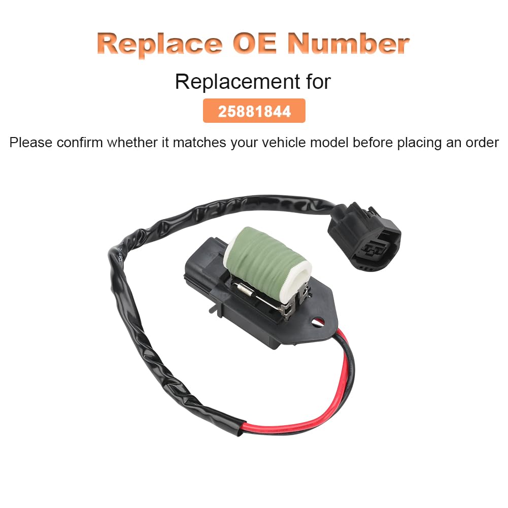 WMPHE Engine Cooling Fan Resistor Replacement for 25881844 Compatible with Cadillac CTS 2009-2014 Cadillac SRX 2009 Cadillac STS 2009-2011 Radiator Fan Motor Resistor