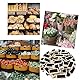 RXKFIGX 50 Stück Holz Kreidetafel Klein Mini Kreidetafel Set Mini Tafel Memotafel Mit Klammer Mini Tafeln Zum Beschriften Hölzern Mini Tafeln mit Klipp Home Hochzeit Party Dekoration Kräutertöpfen