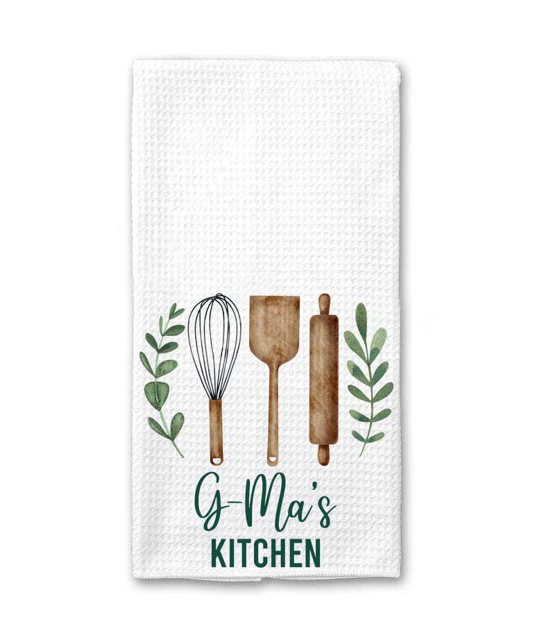 DiandDesign G-Ma's Soft & Absorbent Tea Towel - Kitchen Decor & Dish Towel - Perfect for G-Ma's...