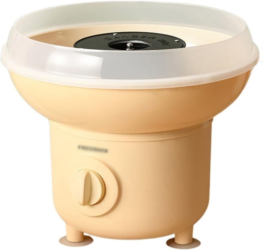 Cotton candy machine Household Cotton Candy Machine Small Fully Automatic Making Handmade Mini Colored Sand(Yellow)