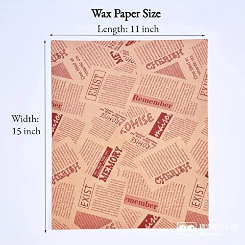 WANGZAIZAI 100 Fogli Carta Alimentare, Carta da